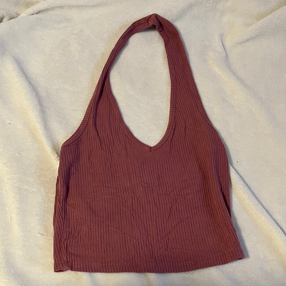 Bozzolo Mauve Halter Tank Top